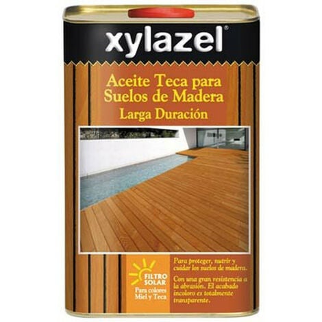 Aceite de teca para suelos de larga duración Xylazel 2,5 litros Incoloro