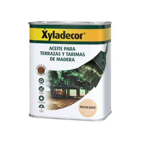 Aceite INCOLORO para terrazas y tarimas de madera Xyladecor 750 ml