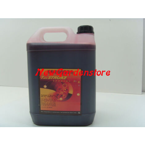 Aceite lubricante sintético para motor de 2 tiempos 5 litros maquinaria de jardín 320118