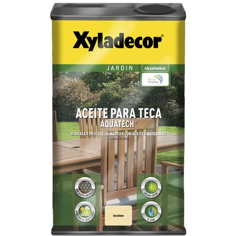 Aceite para teca Xyladecor Aquatech INCOLORO 5 L