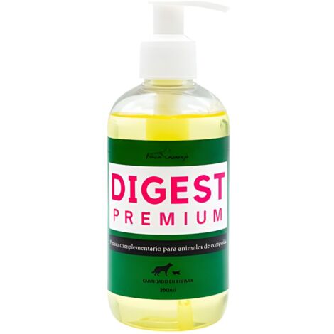 Aceite Prebiótico para Mascotas – DIGEST PREMIUM 250ml - Suplemento Nutricional de Levadura de Cerveza y Achicoria - Mejora la Salud Intestinal de Perros y Gatos – Botella con Dispensador