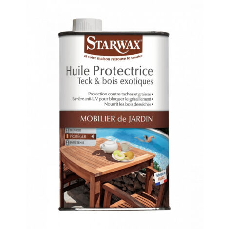 Aceite protector para madera y teca de exterior 500ML - Starwax