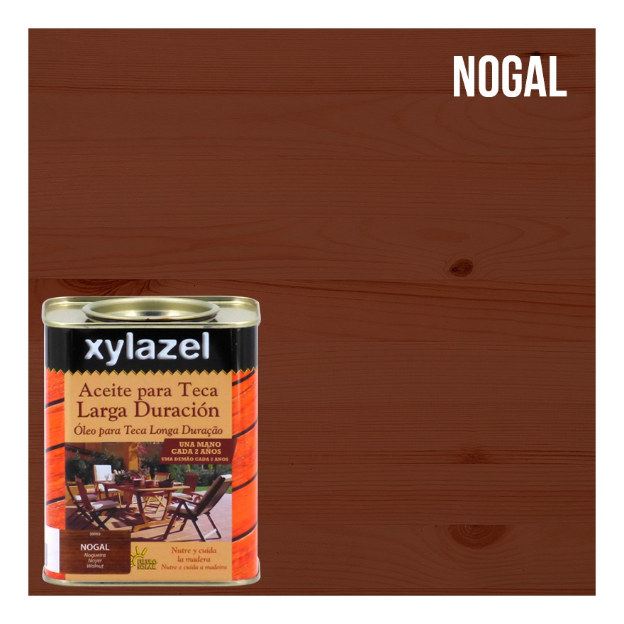 

Aceite para Teca Larga duración 750 ml Xylazel | Nogal