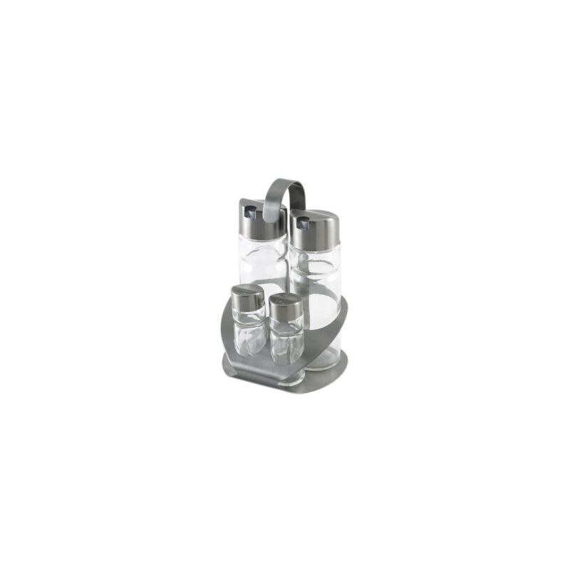 

Vinagrera Inox C/soporte 4 Pzas