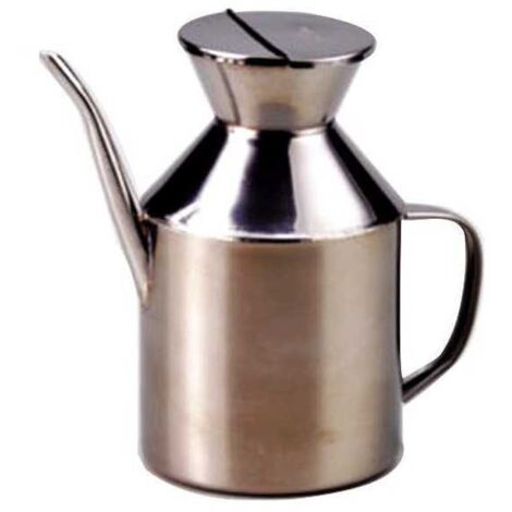 Aceitera cilíndrica de acero inoxidable 500 cc Eva