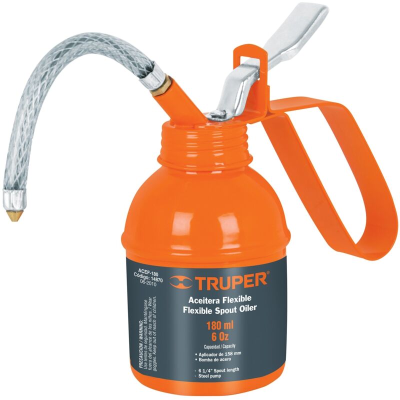 

Truper - Aceitera con latiguillo flexible, 180ml