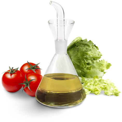 aceitera de cristal con sistema antigoteo, capacidad 250 ml.