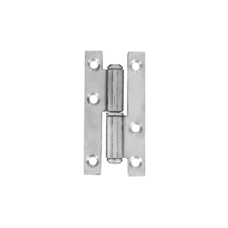 

acero dicromato Bisagra 140 x 55 mm a la derecha - 2 piezas - Vynex