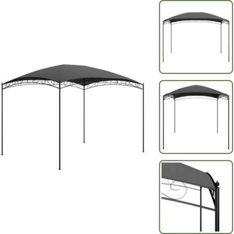 Acero exterior - vidaXL Cenador gris antracita 3x4x2,65 m 180 g/m² - Pabellón para eventos