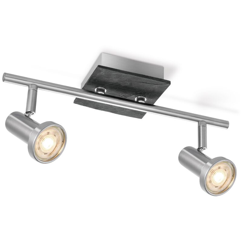 

Acero Spot LED Alfombra de piedra 33,5cm 2x5,8W - Acier mat - Home Sweet Home