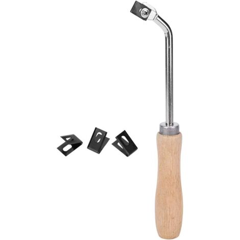 Acero para ranurar madera con 3 hojas de repuesto