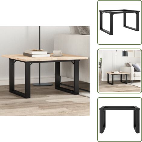 Acero - vidaXL Patas de mesa de centro estructura O acero 50x40x38 cm - Montaje de mesa