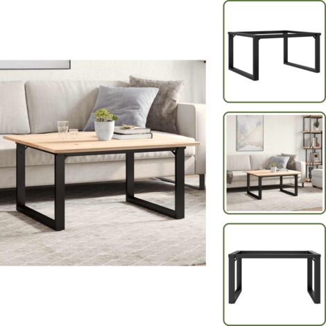 Acero - vidaXL Patas de mesa de centro estructura O acero 70x60x43 cm - Montaje