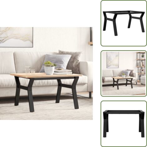 Acero - vidaXL Patas de mesa de centro estructura Y acero 70x60x43 cm - Montaje