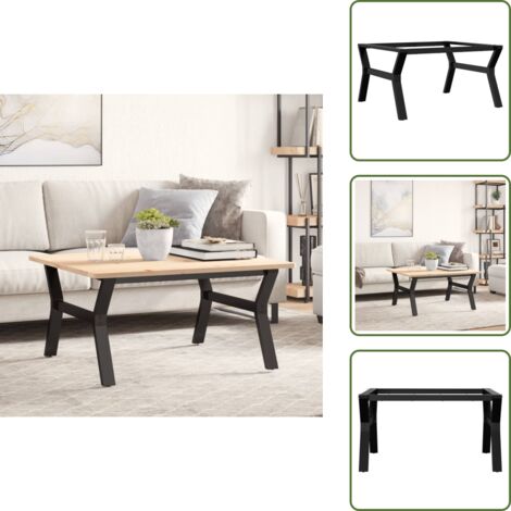 Acero - vidaXL Patas de mesa de centro estructura Y acero 80x70x43 cm - Montaje de mesa