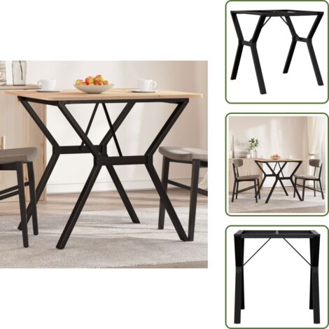 Acero - vidaXL Patas de mesa de comedor estructura Y acero 70x70x73 cm - Montaje