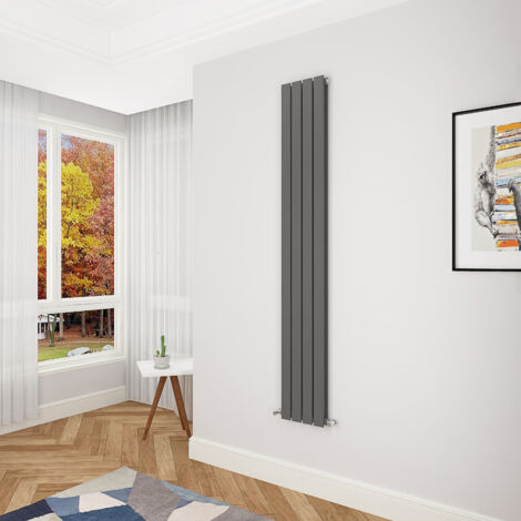 Acezanble Anthracite Flat Panel Radiator 1800 x 272mm Double Panel
