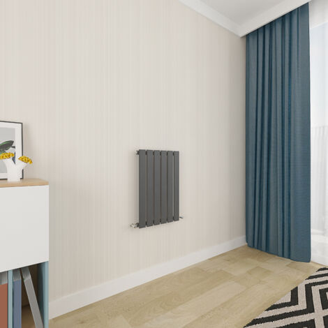 Acezanble Anthracite Flat Panel Radiator 600 x 408mm Single Panel