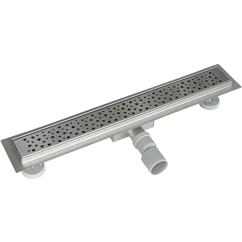 Caniveau de Douche Italienne en Acier Inox Siphon Sol d'évacuation pour Salle de Bain Rectangulaire en Modèle o -90 cm - Acezanble