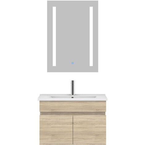 ACEZANBLE Chêne Wotan meuble acve miroir