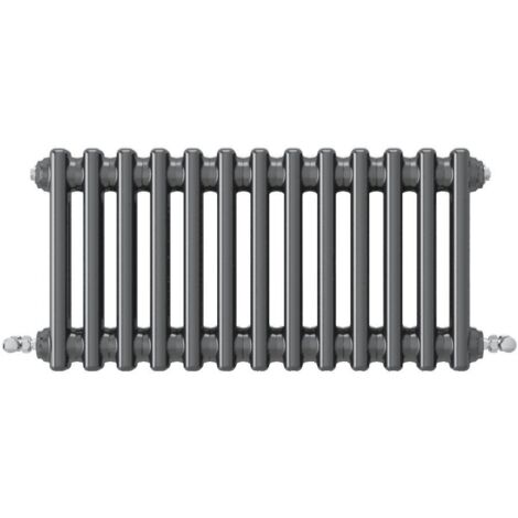 Acezanble Horizontal Traditional Cast Iron Style Radiator 300x605mm 2 Column Anthracite