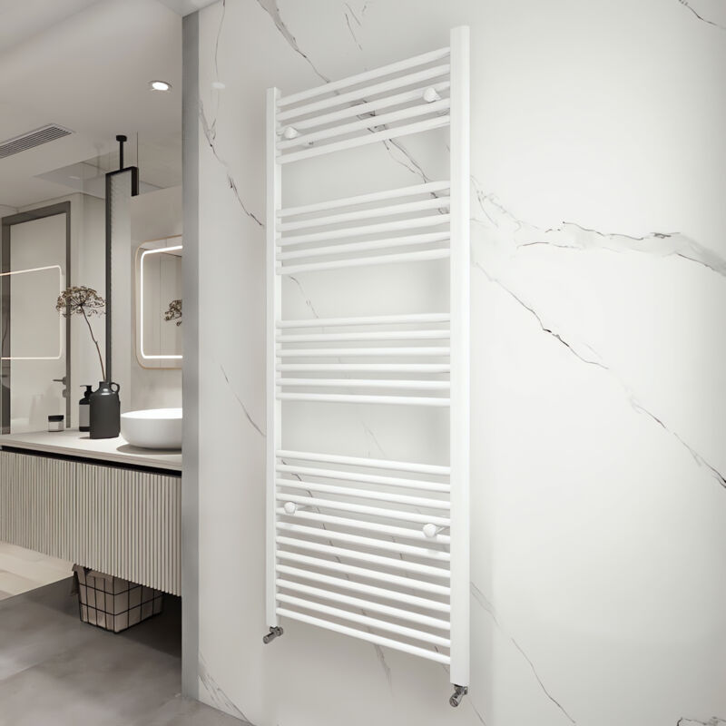 Image of Acezanble - Straight White Heated Towel&hellip;