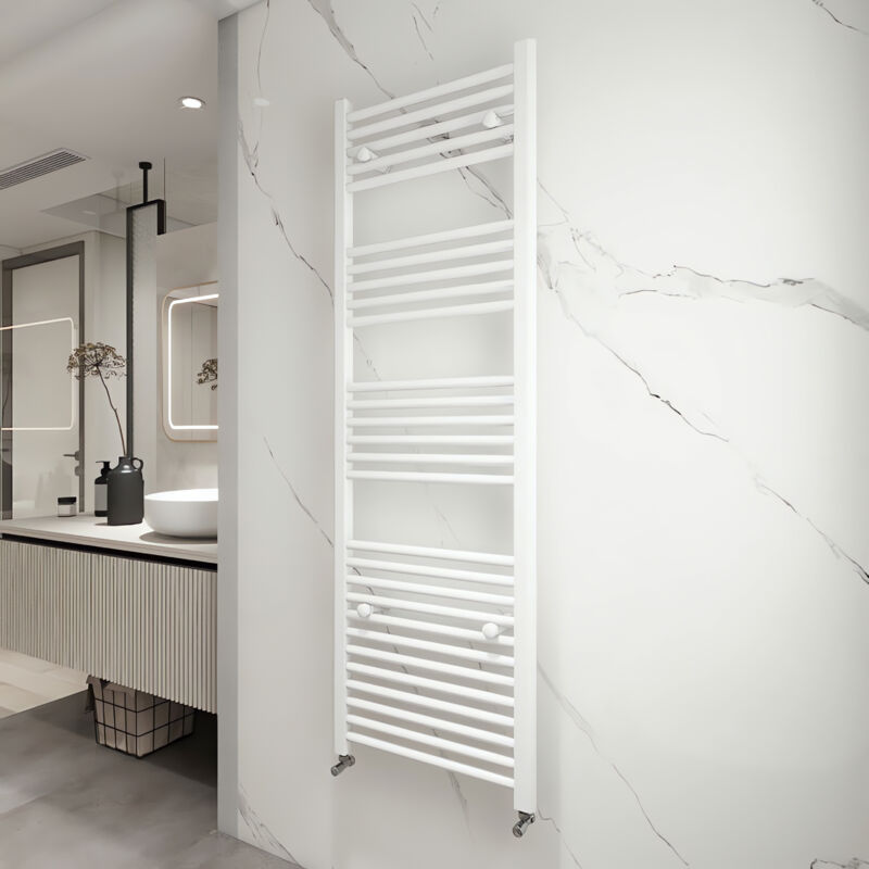 Image of Acezanble Straight White Heated Towel Rail&hellip;
