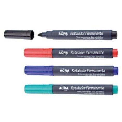 ACHA ROTULADOR PERMANENTE PUNTA REDONDA 1-4 mm AZUL