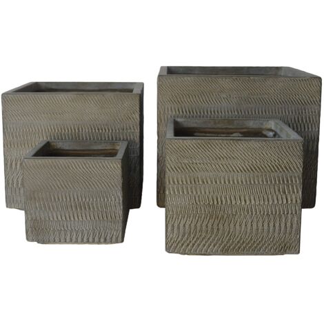 ACHILLEA - set di vasi in fibra sintetica