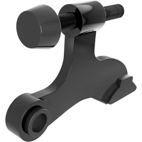 Acht schwarze, klappbare Türstopper, robuste, verstellbare, klappbare Türstopper mit schwarzen Gummipuffern, um potenzielle Schäden zu reduzieren und Dellen im Türrahmen zu vermeiden.