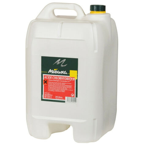 Acide Chlorhydrique 23% - PH moins - 20 Litres - MIEUXA