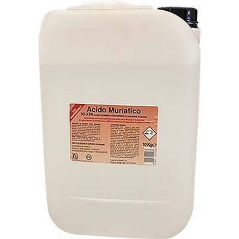 ACIDO CLORIDRICO MURIATICO 30-33% - KG 10 - 1 pezzo