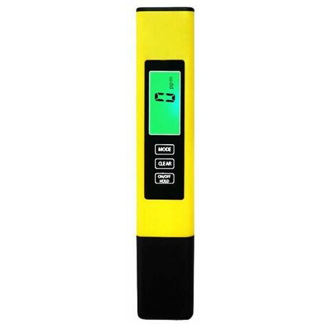 Acidómetro de PH, Detector de calidad del agua, PH Prod EC y TDS, pluma de prueba de valor, conductividad, pluma de prueba de calidad del agua, pluma TDS amarilla