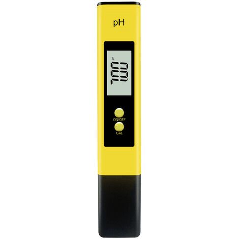 Acidometro de pH Detector de calidad del agua Valor de pH Producto de prueba CE y TDS Conductividad Pluma de prueba de calidad del agua, Amarillo, Pluma de un solo pH