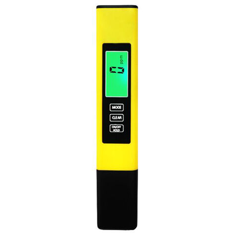 Acidómetro de PH Detector de calidad del agua Valor de PH Test Prod ECTDS Conductividad Pluma de prueba de calidad del agua, pluma tds azul + pluma de ph amarilla