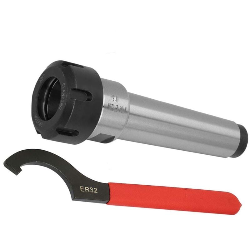 Porte-mandrin à pince, outil de tour de fraisage cnc ER32 MT2 M16 avec clé, outils de support de mandrin de tour de fraiseuse, pour le perçage et le