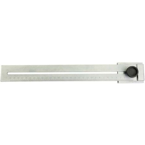 Acier au Carbone Outils de Mesure, 0-300mm Plage de Mesure Jauge de Marquage, Règle de Ligne Coulissante, Trusquin de Traçage Métal pour Menuisier, Ingénieurs, Bricolage