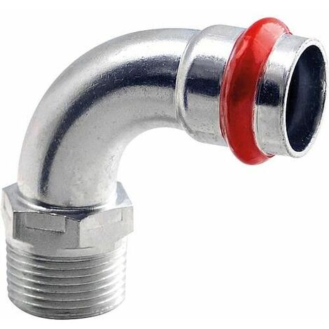 Acier C Contour V Raccord A sertir Clarinette 90 ° Male 42 mm X DN 40 (1 1/2")