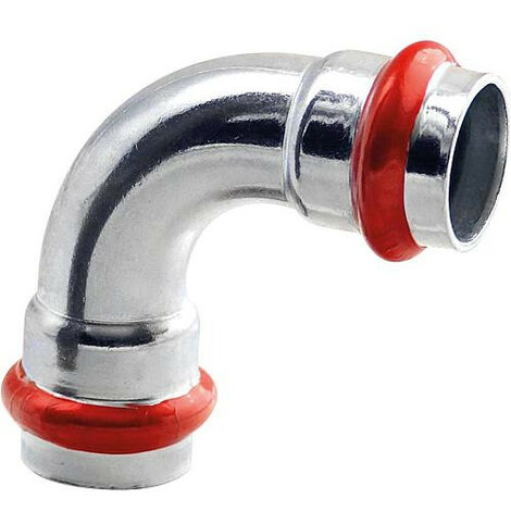 Acier C Contour V Raccord A sertir Coude 90 ° FxF 42 mm