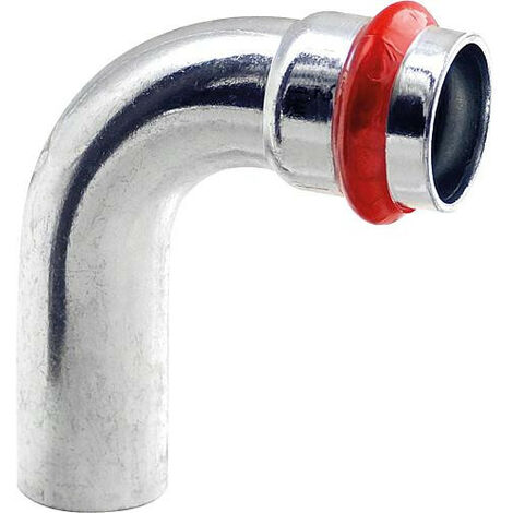 Acier C Contour V Raccord A sertir Coude 90° FxM 42 mm