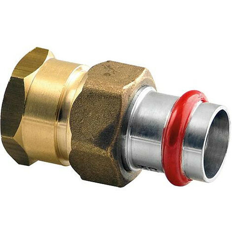 Acier C Contour V Raccord A sertir Raccord ecrou tournant femelle joint plat 22 mm X DN 25 1")