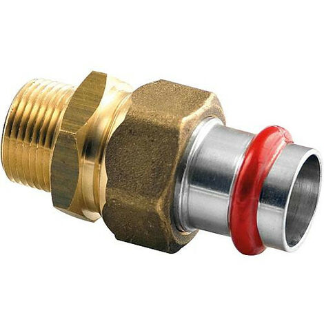 Acier C Contour V raccord A sertir Raccord ecrou tournant male joint plat 35 mm X DN 32 (1 1/4")