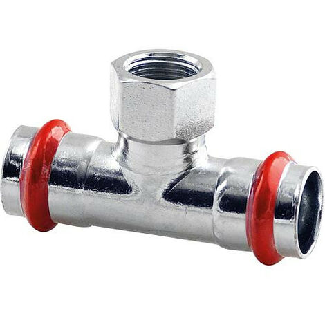 Acier C Contour V raccord A sertir T de transition sortie femelle 15 mm X DN 15 (1/2") x 15 mm