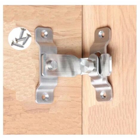 Acier inoxydable 90 degrés droit Angle lock serrure porte sécurité Pin hasp Latches Outils Hotel Home loquet Boucle coin/crochet verrouillage/boulon