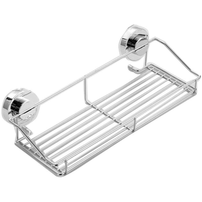 Acier Inoxydable Cuisine Salle de Bains Douche ÉTagèRe de Stockage Panier D'Aspiration Caddy Rack Sans Utiliser des Outils ou de la Colle