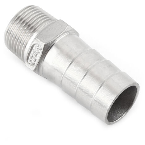 Acier inoxydable, filetage mâle, raccord de tuyauterie, adaptateur, connexion de tuyau (3/4" x 25 mm)