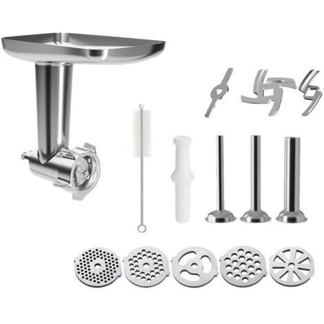 Acier Inoxydable Hachoir à Viande pour KitchenAid Robot Pâtissier Accessoires