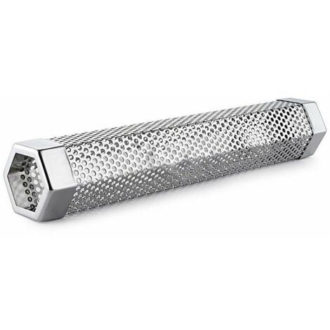 Acier inoxydable particule fumeur tuyau réseau tuyau cuisine extérieure cuisson barbecue outil accessoires rond générateur de fumée fumeur