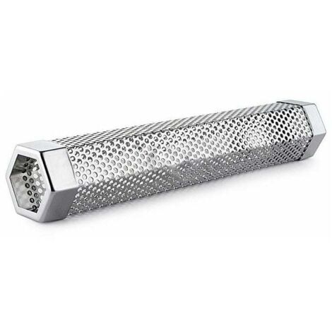 Acier inoxydable particule fumeur tuyau réseau tuyau cuisine extérieure cuisson barbecue outil accessoires rond générateur de fumée fumeur