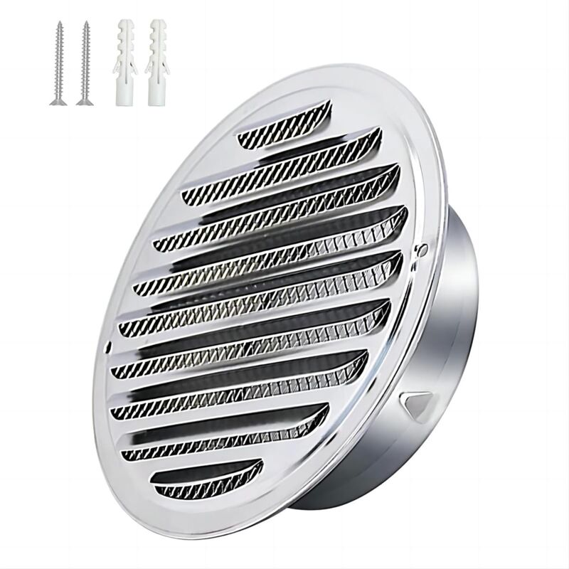 Acier Inoxydable Rond Grille de Ventilation de Tuyau D'échappement 150mm, Capot de Sortie D'air, Grille D'évacuation D'air Ronde, Hotte de